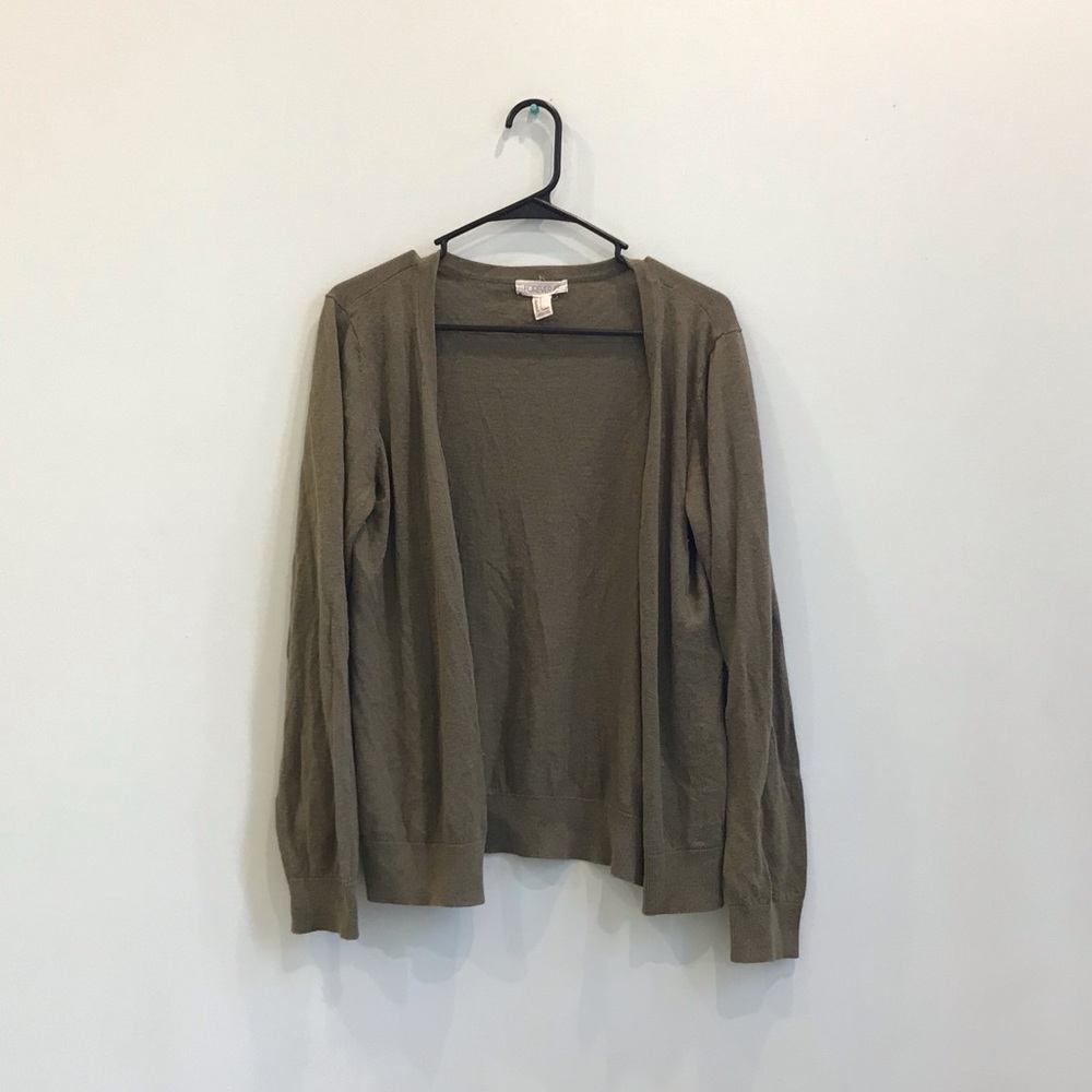 Forever 21 Olive Green Button-Up Cardigan